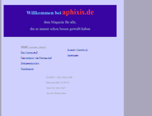 Tablet Screenshot of aphixis.de